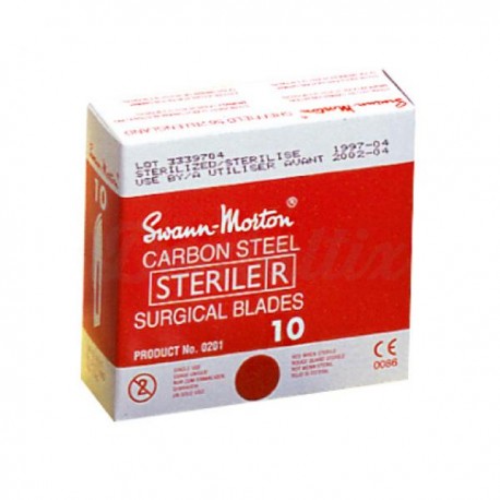 HOJAS BISTURÍ SWANN-MORTON Nº 10 (C/100 UNID)