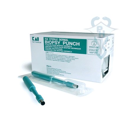 PUNCH BIOPSIA ESTERIL 2mm KAI MEDICAL (C/20 UNID)