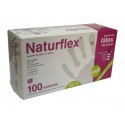 GUANTES LATEX S/ POLVO NATURFLEX MICRO (C/100 UNID)