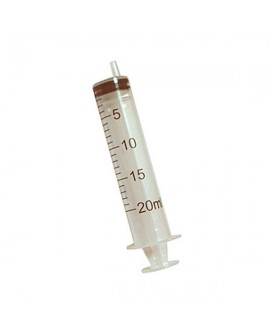 JERINGAS 3 CUERPOS 20ml S/A (C/100 UNID)