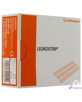 SUTURA CUTANEA ADHESIVA "LEUKOSTRIP" 6,4 x 76mm (C/ 50 UNID)