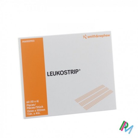 SUTURA CUTANEA ADHESIVA "LEUKOSTRIP" 13 x 102mm (C/ 50 UNID)