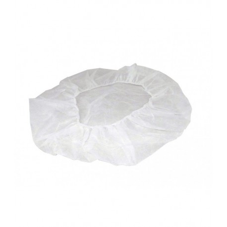GORRO ENFERMERA CON GOMA ESTANDAR BLANCO (B/100 UNID)