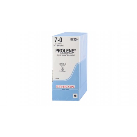 SUTURA PROLENE 3/0 C/AGUJA CURVA PC25 (C/ 12 UNID)