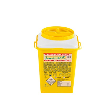 CONTENEDOR DE SEGURIDAD AGUJAS Y OBJETOS PUNZANTES